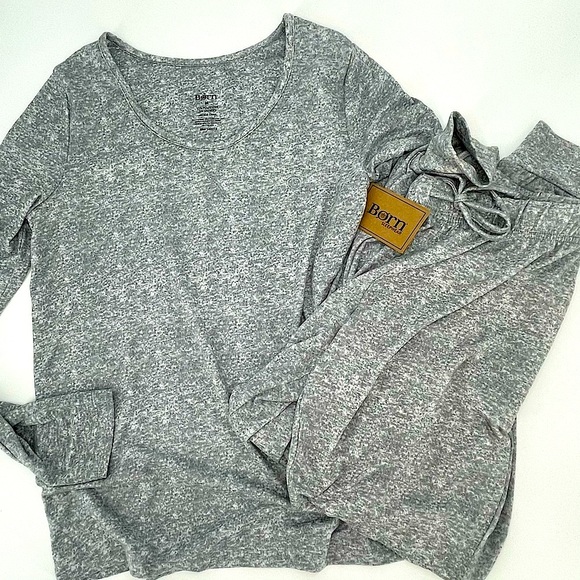 Born Other - NWT RARE BORN gray lightweight SUPER soft pj set M